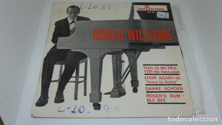 Discos de vinilo: DISCO SINGLE VINILO ROGER WILLIAMS . - Foto 1
