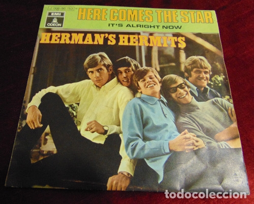 Discos de vinilo: HERMANS HERMITS - HERE COMES THE STAR - SINGLE 1970 - Foto 1