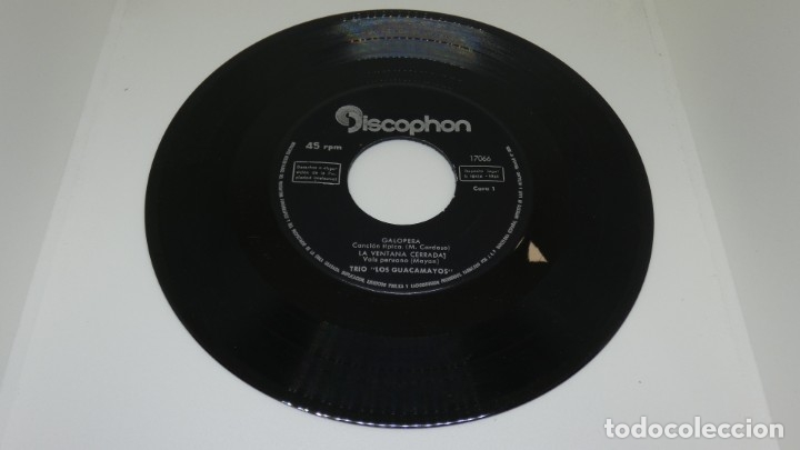 Discos de vinilo: DISCO SINGLE VINILO . LOS GUACAMAYOS . ECHAME A MI LA CULPA . - Foto 4