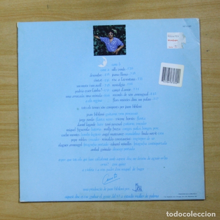 Discos de vinilo: JOAN BIBILONI - JOANA LLUNA - LP - Foto 2