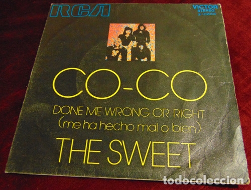 Discos de vinilo: THE SWEET &ndash; Co-Co - SINGLE 1971 - Foto 1