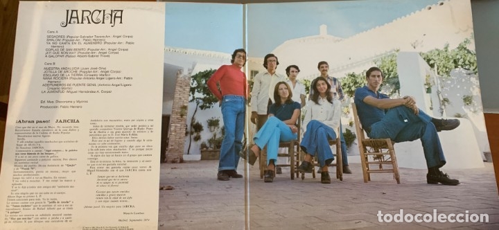 Discos de vinilo: Jarcha &lrm;&ndash; Nuestra Andalucia. DISCO VINILO. - Foto 2