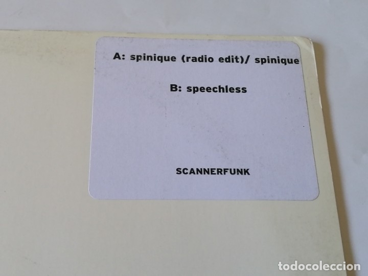 Discos de vinilo: Scannerfunk - Spinique / Speechless - 2001 - Foto 1
