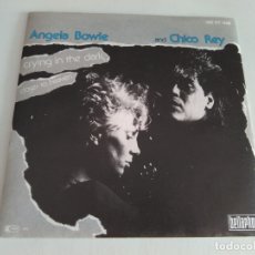 Discos de vinilo: ANGELA BOWIE AND CHICO REY - CRYING IN THE DARK / SINGLE IMPORT TEMAZOS NEW WAVE, SYNTH-POP. Lote 175131944