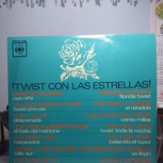 Discos de vinilo: LP TWIST CON LAS ESTRELLAS ( LOS TEEN TOPS, LOS LOCOS DEL RITMO, LOS SALVAJES DEL TWIST, LOUD JETS..