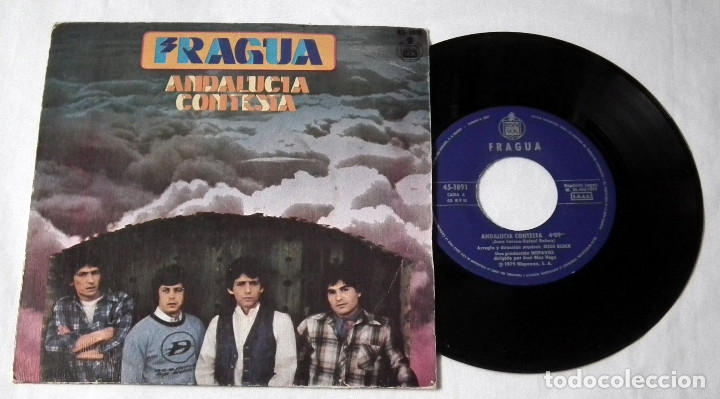 Discos de vinilo: SINGLE FRAGUA - ANDALUCIA CONTESTA - Foto 3