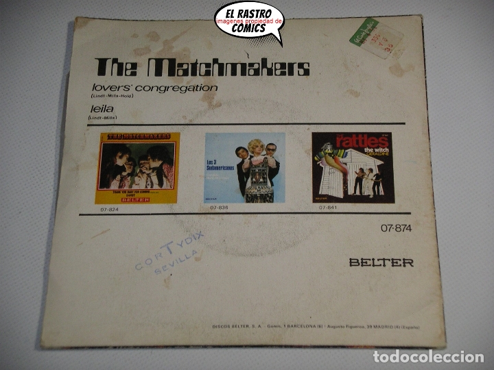 Discos de vinilo: The Matchmakers, Lovers&acute;congregation, Lover&acute;s, 1971 - Foto 2