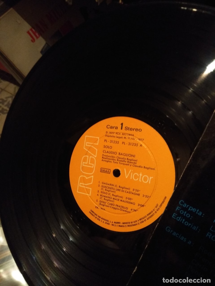 Discos de vinilo: lp CLAUDIO BAGLIONI - SOLO - Foto 5
