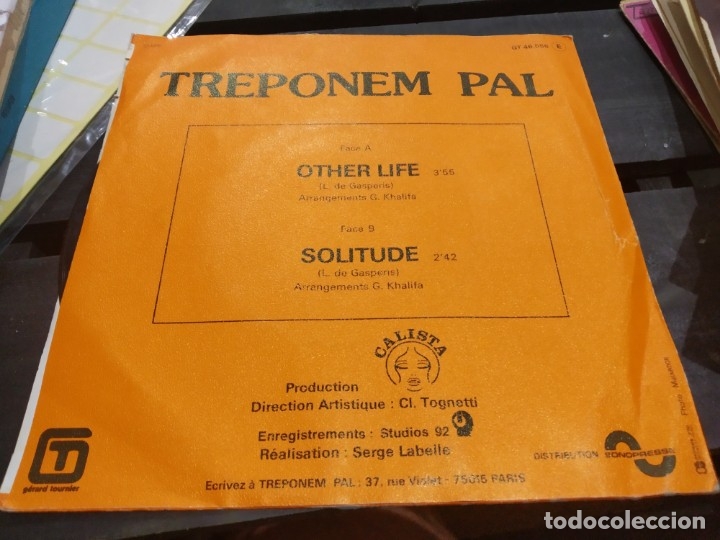 Discos de vinilo: Single treponem pal other life - Foto 2