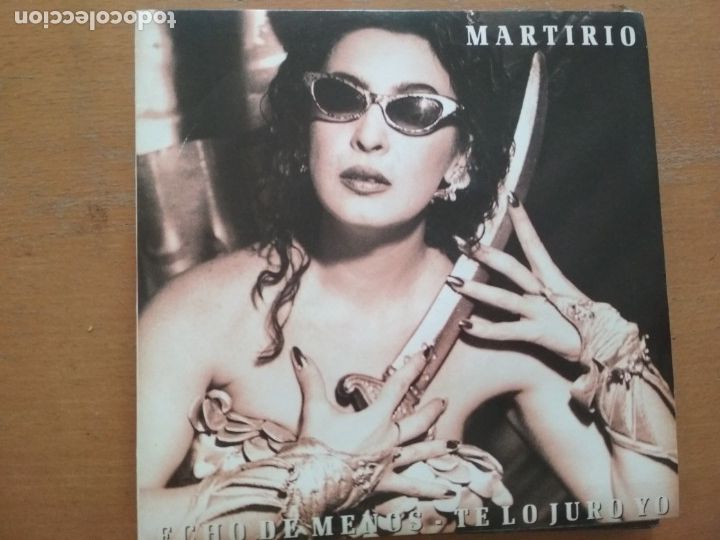 Discos de vinilo: MARTIRIO ECHO DE MENOS SINGLE - Foto 1