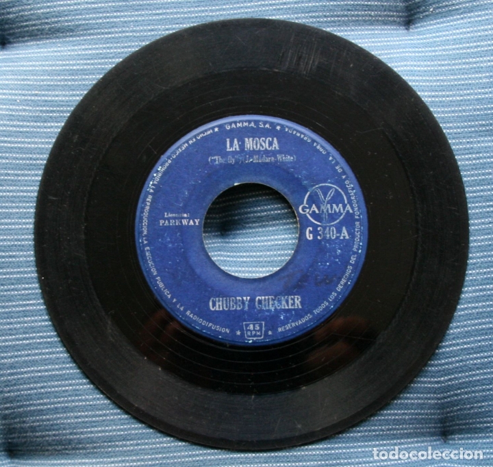 Discos de vinilo: CHUBBY CHECKER - LA MOSCA 7 SINGLE - Foto 1