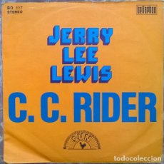 Discos de vinilo: CARL MANN: MONA LISA / JERRY LEE LEWIS: C.C. RIDER. SUN-BELLAPHON ‎(BO 117) GERMANY SINGLE