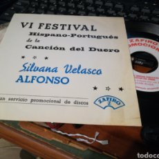 Discos de vinilo: SILVANA VELASCO / ALFONSO SINGLE PROMOCIONAL 1965