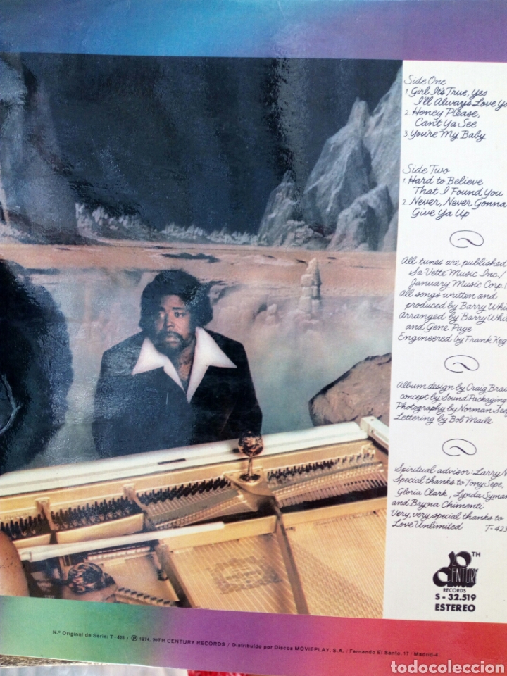 Discos de vinilo: BARRY WHITE STONE GON - Foto 2