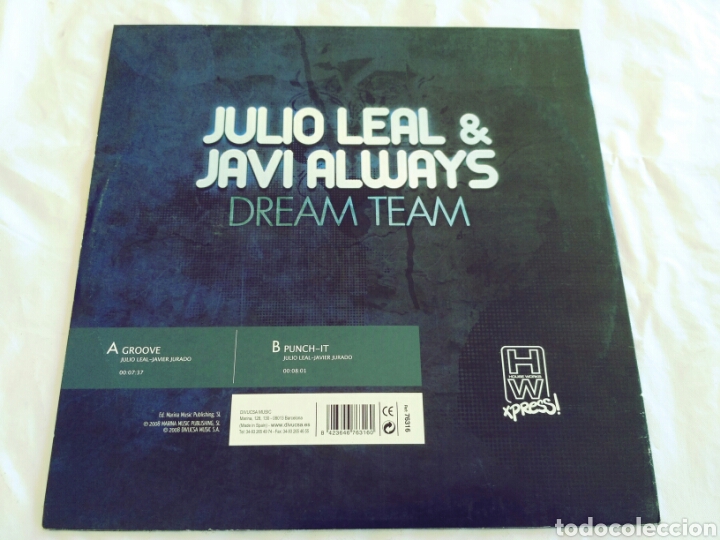 Discos de vinilo: Julio Leal & Javi Always - Dream Team - Foto 2
