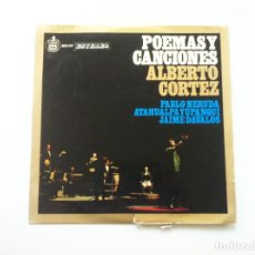 Discos de vinilo: ALBERTO CORTEZ. POEMAS Y CANCIONES. Lote 175347633
