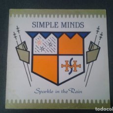 Discos de vinilo: SIMPLE MINDS -SPARKLE IN THE RAIN- LP 1984 VIRGIN COPIA PROMOCIONAL I-205.913 BUENAS CONDICIONES. . Lote 175441638