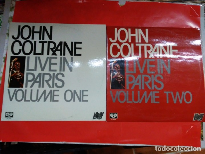 Discos de vinilo: JOHN COLTRANE LIVE IN PARIS VOLUME ONE Y VOLUME TWO. - Foto 1