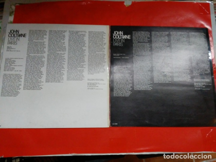 Discos de vinilo: JOHN COLTRANE LIVE IN PARIS VOLUME ONE Y VOLUME TWO. - Foto 2