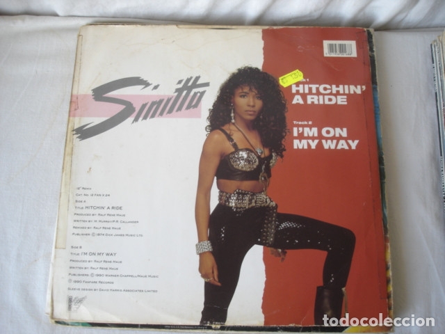 Discos de vinilo: Sinitta    Hitchin A Ride - Foto 2