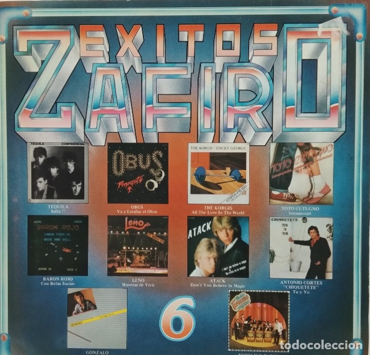 Discos de vinilo: &bull; Exitos Zafiro 6/ Lp 1981 - Foto 1