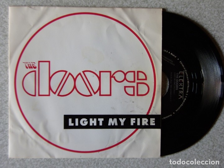 Discos de vinilo: THE DOORS.LIGHT MY FIRE..DOBLE CARA A...PROMO...EX - Foto 1