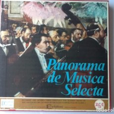 Discos de vinilo: L.P. PANORAMA DE MÚSICA SELECTA, KORSAKOFF, BRAHMS, STRAUSS,RAVEL, ROSSINI. 8 DISCOS, NUEVOS.. Lote 175555945