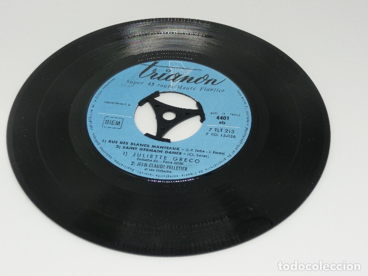 Discos de vinilo: SINGLE - JULIETTE GRECO - SI TU TIMAGINES - LA FOURMI - Foto 4