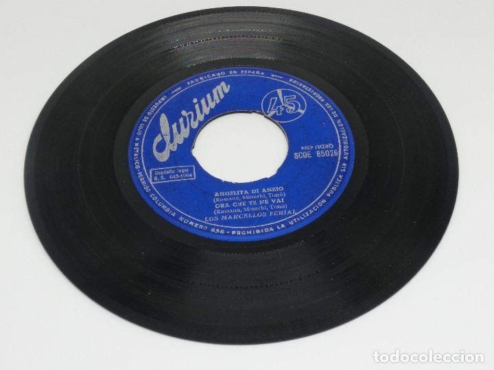 Discos de vinilo: SINGLE - LOS MARCELLOS FERIAL - SEI DIVENTATA NERA - SIN FUNDA - Foto 2