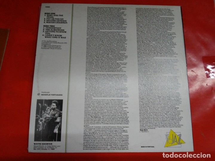 Discos de vinilo: WAYNE SHORTER SECOND GENESIS. - Foto 2