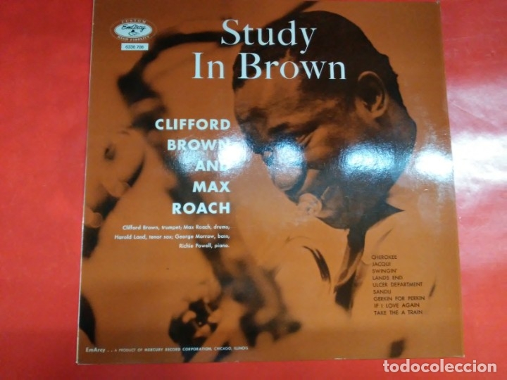 Discos de vinilo: STUDY IN BROWN CLIFFORD BROWN AND MAX ROACH. - Foto 1