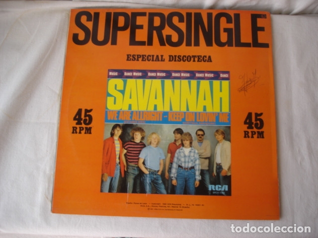 Discos de vinilo: Savannah    We Are Allright - Foto 2