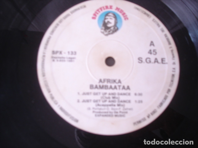 Discos de vinilo: Afrika Bambaataa   Just Get Up And Dance - Foto 1