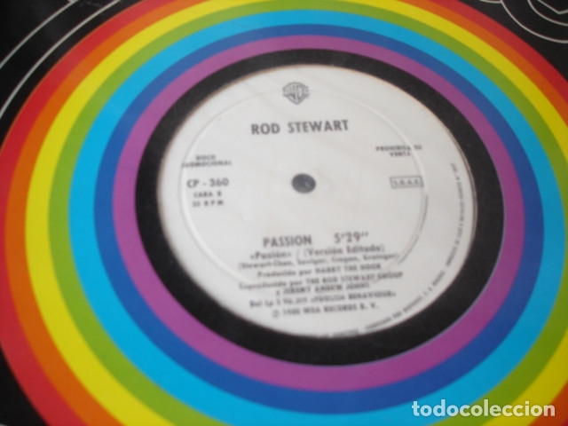 Discos de vinilo: Rod Stewart     Passion  (promo) - Foto 2