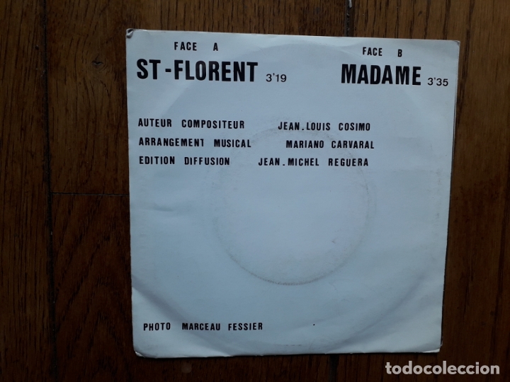 Discos de vinilo: Jean-louis cosimo - st. florent + madame - Foto 2