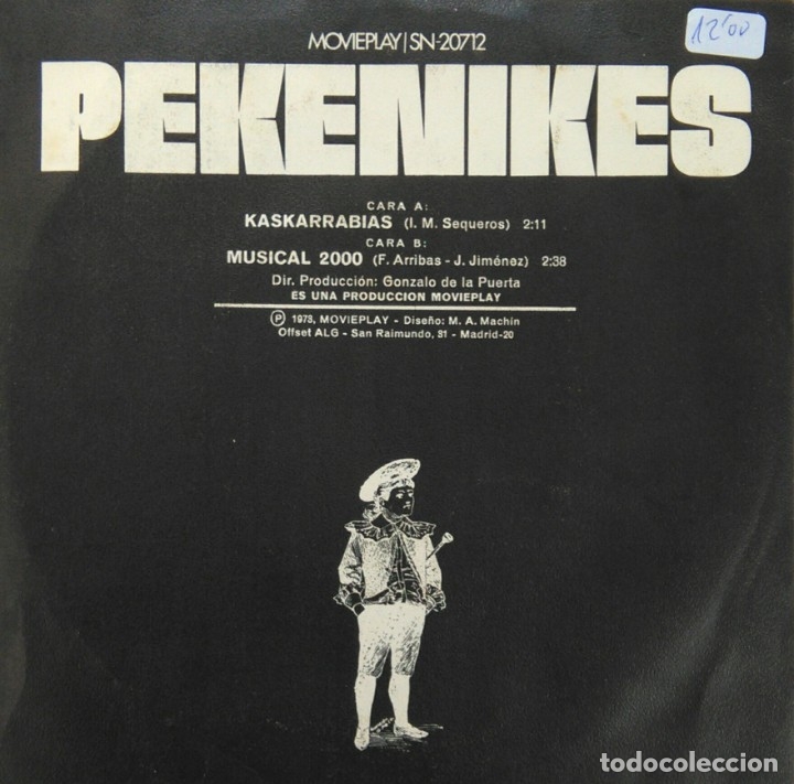 Discos de vinilo: PEKENIKES -KASKARRABIAS -MUSICAL 2000 - Foto 2