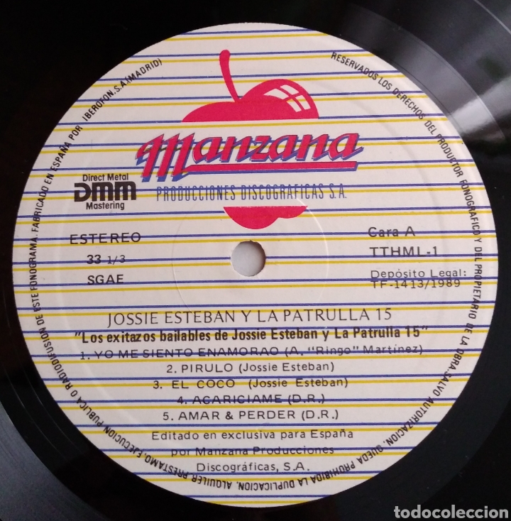 Discos de vinilo: Jossie estevan y la patrulla 15. Los &eacute;xitos bailables - Foto 3
