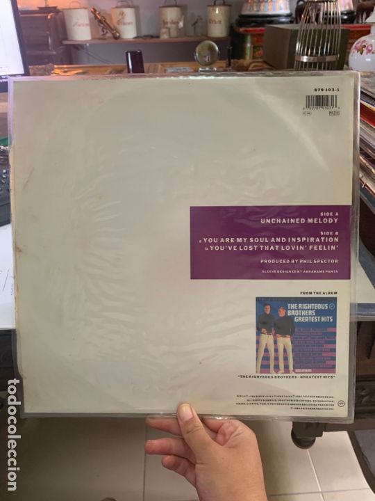 Discos de vinilo: LP UNCHAINED MELODY - THE RIGHTEOUS BROTHERS - Foto 2