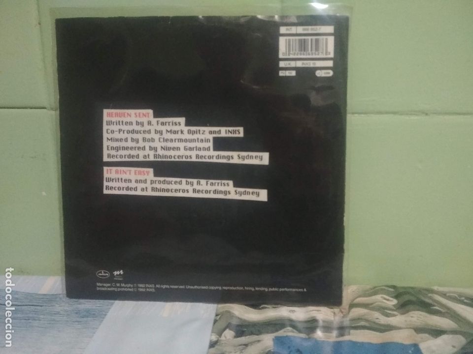 Discos de vinilo: INXS  HEAVEN SENT  SINGLE GERMANY 1992 PDELUXE - Foto 2