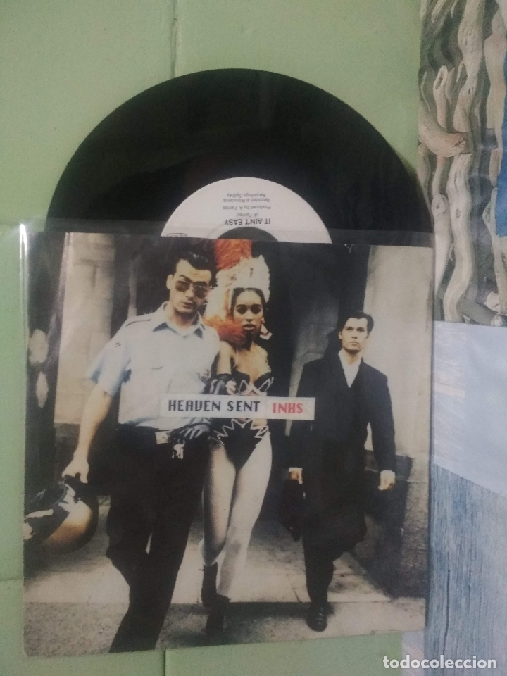 Discos de vinilo: INXS  HEAVEN SENT  SINGLE GERMANY 1992 PDELUXE - Foto 1