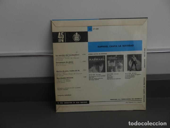Discos de vinilo: RAPHAEL CANTA LA NAVIDAD 1965 - Foto 2