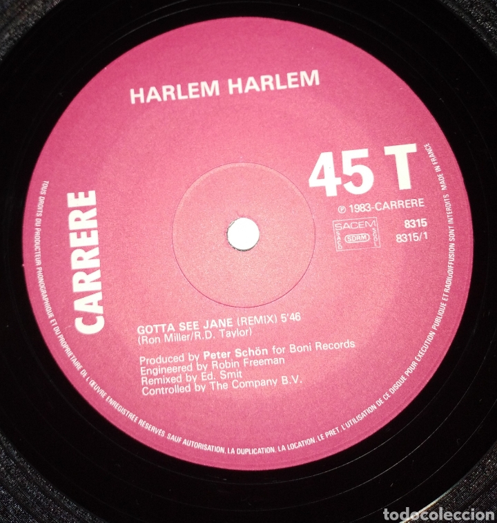 Discos de vinilo: Harlem Harlem - Gotta see Jane - Foto 3