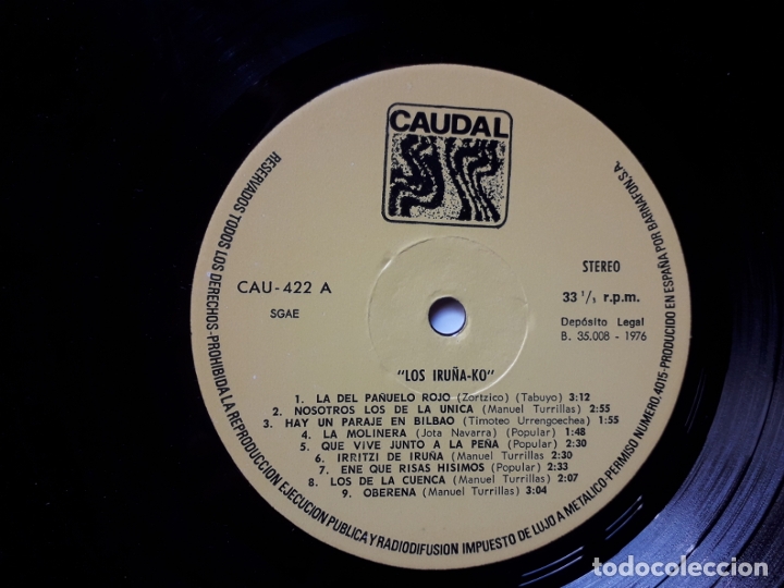 Discos de vinilo: Los iru&ntilde;ako - disco promocional - Foto 2