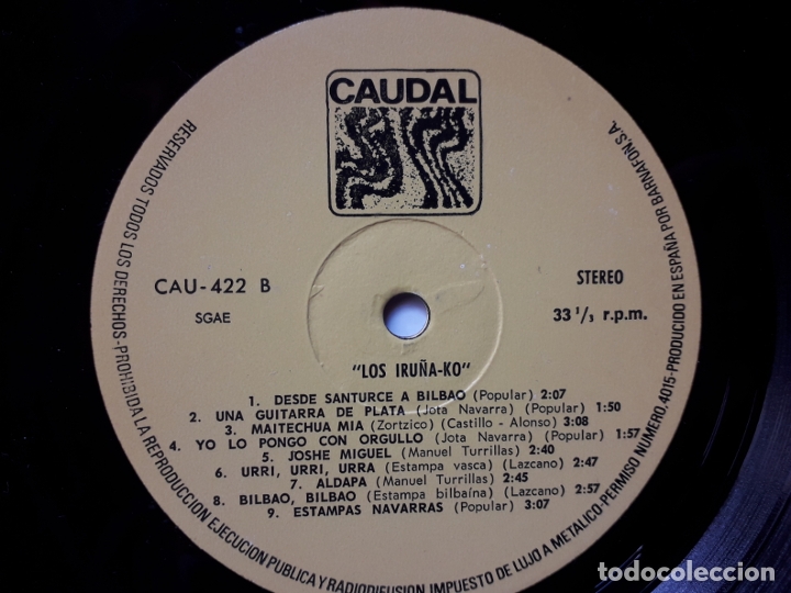 Discos de vinilo: Los iru&ntilde;ako - disco promocional - Foto 3
