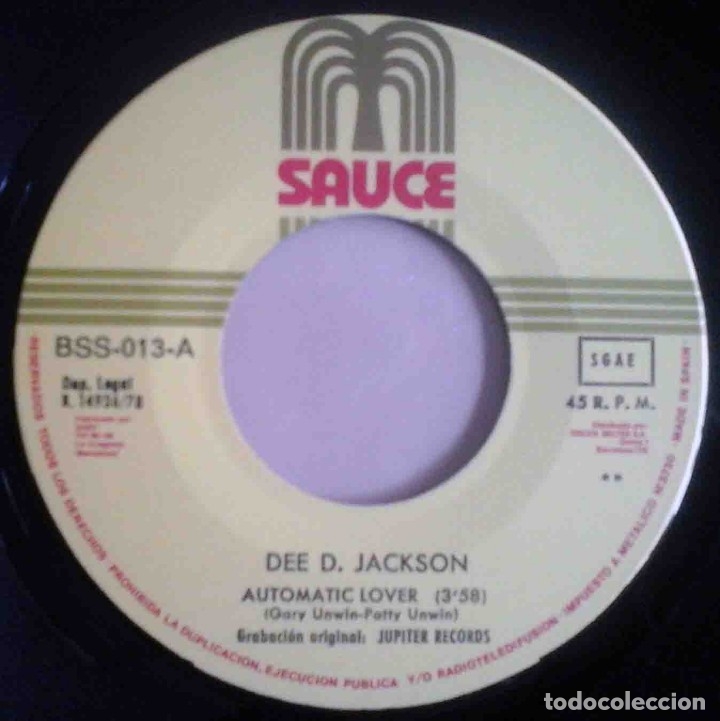 Discos de vinilo: Dee D. Jackson - Automatic lover / Dont think you do it - Foto 3