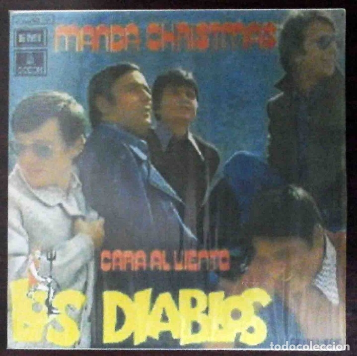 Discos de vinilo: Los Diablos - Manda Christmas / Cara al viento - Foto 1