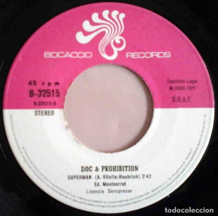 Discos de vinilo: Doc y Prohibition - Superman / Nothing is changed - Foto 3