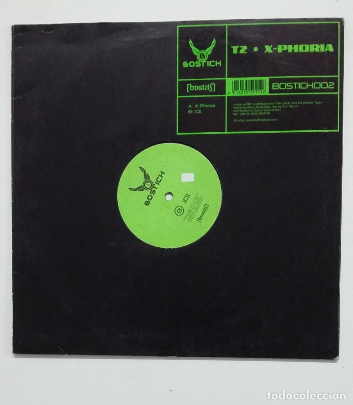 Discos de vinilo: T2 X-PHORIA. BOSTICH 002. MAXI SINGLE. TDKDA61 - Foto 1