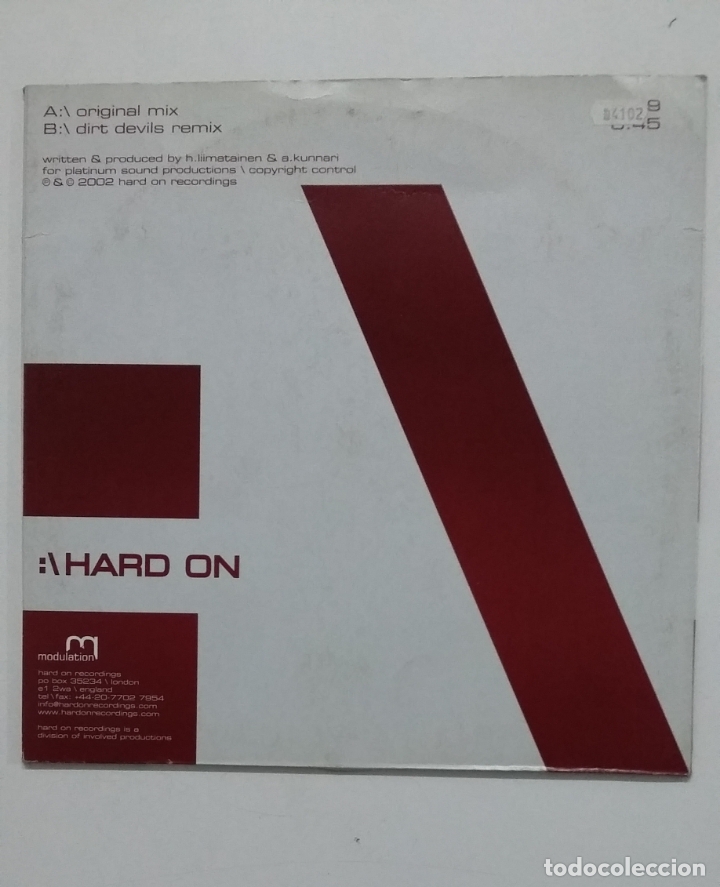 Discos de vinilo: MODULATION DARKSTAR. ORIGINAL AND DIRT DEVILS MIXES. MAXI SINGLE. TDKDA61 - Foto 2