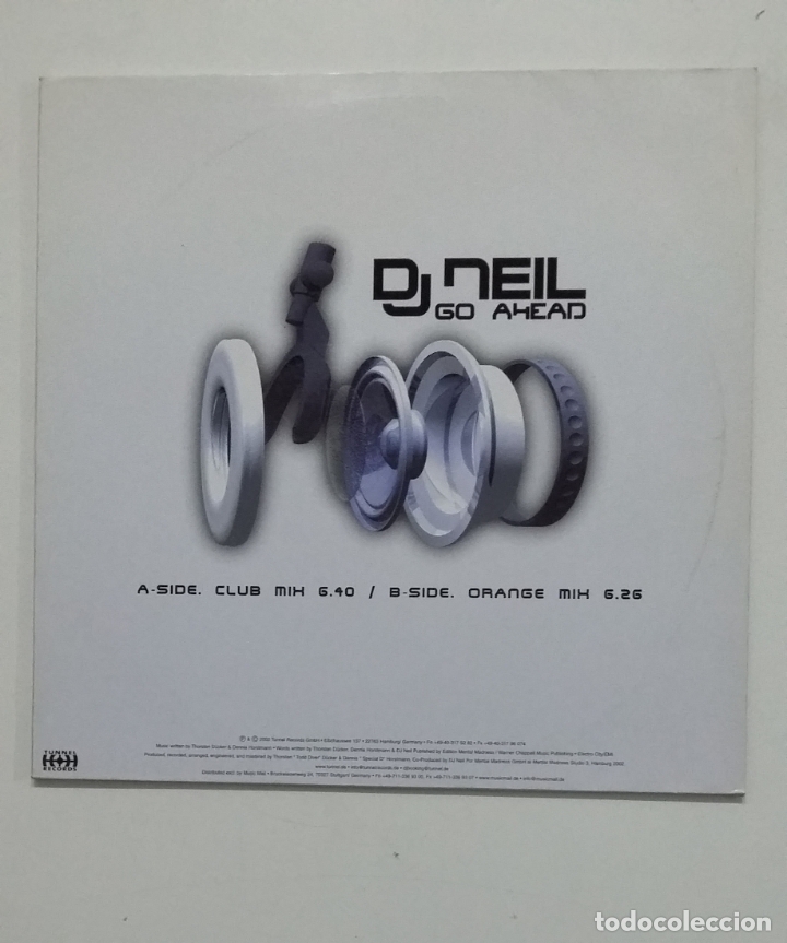 Discos de vinilo: DJ NEIL. GO AHEAD. MAXI SINGLE. TDKDA61 - Foto 1